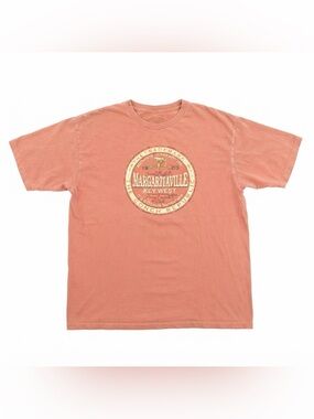 Jimmy Buffett Margaritaville Key West T-Shirt Orange Vintage Parrothead XL